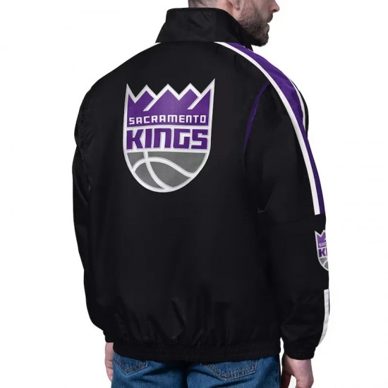 Sacramento Kings Freestyle Black Lightweight Full-Zip Jacket