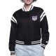 Sacramento Kings Printed Logo Varsity Satin Jacket Sacramento Kings Printed Logo Varsity Satin Jacket