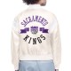 Sacramento Kings Printed Logo Varsity Satin Jacket Sacramento Kings Printed Logo Varsity Satin Jacket