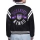 Sacramento Kings Printed Logo Varsity Satin Jacket Sacramento Kings Printed Logo Varsity Satin Jacket