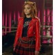 Salena Qureshi Monster High 2 Red Leather Jacket