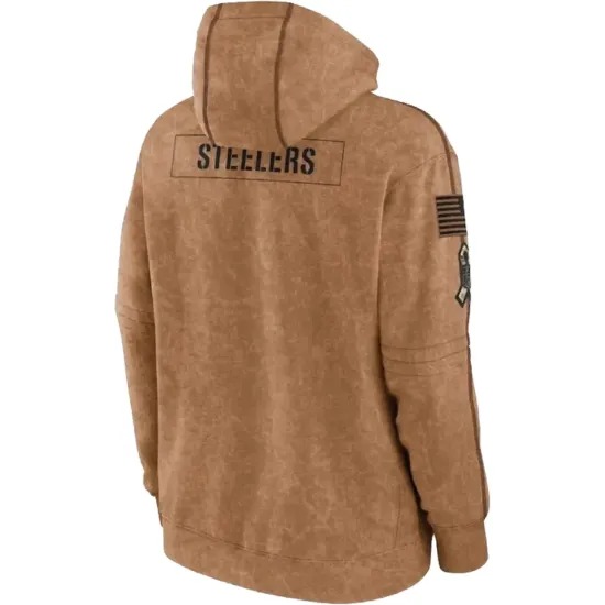 Salute to Service Steelers Brown Hoodie Salute to Service Steelers Brown Hoodie