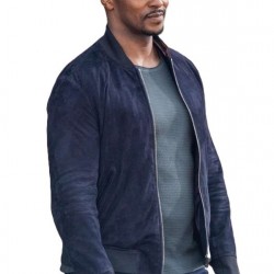 Sam Wilson Blue Bomber Jacket Captain America Brave New World Sam Wilson Blue Bomber Jacket Captain America Brave New World