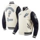 San Antonio Spurs 2024/25 City Edition Chenille Cream Varsity Jacket