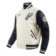 San Antonio Spurs 2024/25 City Edition Chenille Cream Varsity Jacket