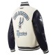 San Antonio Spurs 2024/25 City Edition Chenille Cream Varsity Jacket