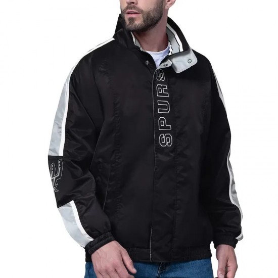 San Antonio Spurs Freestyle Black Lightweight Full-Zip Jacket