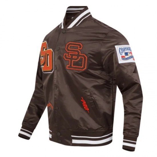 San Diego Padres Best of Classic Rib Satin Jacket San Diego Padres Best of Classic Rib Satin Jacket