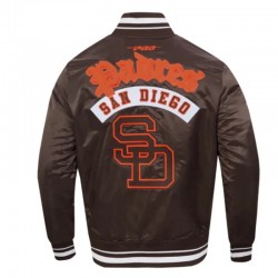 San Diego Padres Best of Classic Rib Satin Jacket San Diego Padres Best of Classic Rib Satin Jacket