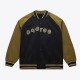 San Diego Padres Black/Olive Satin Double Clutch Jacket San Diego Padres Black/Olive Satin Double Clutch Jacket