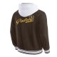 San Diego Padres Brown Cotton Hooded Jacket San Diego Padres Brown Cotton Hooded Jacket
