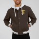 San Diego Padres Brown Cotton Hooded Jacket San Diego Padres Brown Cotton Hooded Jacket