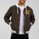 San Diego Padres Brown Cotton Hooded Jacket San Diego Padres Brown Cotton Hooded Jacket