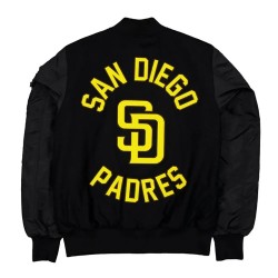 San Diego Padres MA-1 Historic Varsity Jacket San Diego Padres MA-1 Historic Varsity Jacket