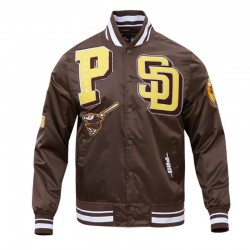 San Diego Padres Mashup Classic Rib Satin Jacket