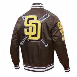 San Diego Padres Mashup Classic Rib Satin Jacket San Diego Padres Mashup Classic Rib Satin Jacket