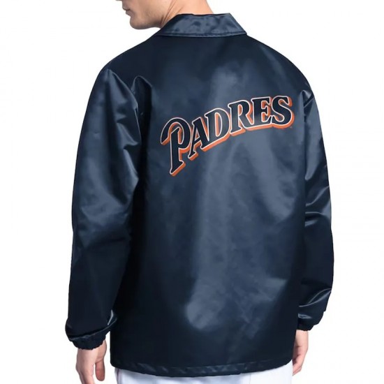 San Diego Padres Point Man Coaches Navy Jacket