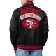 San Francisco 49ers Best of Classic Rib Satin Jacket San Francisco 49ers Best of Classic Rib Satin Jacket