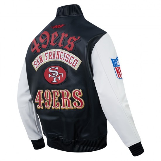 San Francisco 49ers Best Of Men's Leather Varsity Jacket