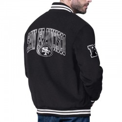 San Francisco 49ers Blackout Corduroy Varsity Jacket