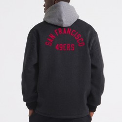 San Francisco 49ers Heather Black Coaches Wool Jacket