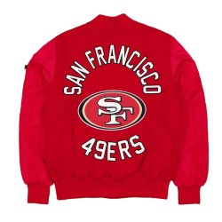 San Francisco 49ers MA-1 Historic Varsity Jacket