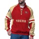 San Francisco 49ers Prospect Scarlet Half-Zip Pullover Jacket