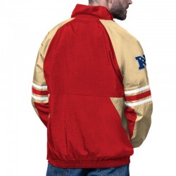 San Francisco 49ers Prospect Scarlet Half-Zip Pullover Jacket