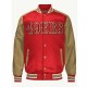 San Francisco 49ers Scarlet and Gold Varsity Satin Jacket San Francisco 49ers Scarlet and Gold Varsity Satin Jacket