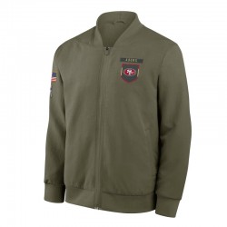 San Francisco 49ers Sideline Full-Zip Bomber Jacket
