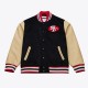 San Francisco 49ers Team Traditions Varsity Wool/Leather Jacket