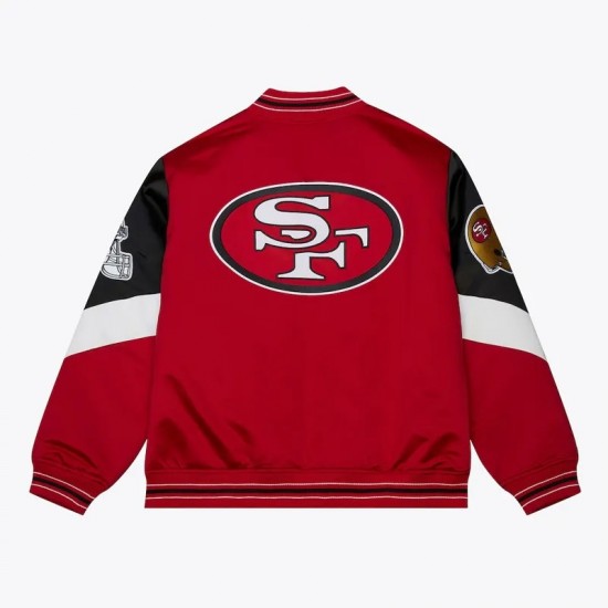 San Francisco 49ers Throw It Back Heavyweight Satin Jacket