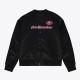 San Francisco 49ers Throwback Graphics Black Satin Jacket Unisex