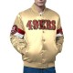 San Francisco 49ers Triple Option Varsity Satin Jacket
