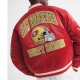 San Francisco 49ers Varsity Bomber Red Satin Jacket
