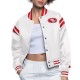 San Francisco 49ers White Full Count Satin Jacket