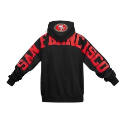 San Francisco 49ers Wingspan Men's Drop Shoulder Fleece Pullover Hoodie
