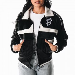 San Francisco Giants Black Corduroy Full-Zip Jacket