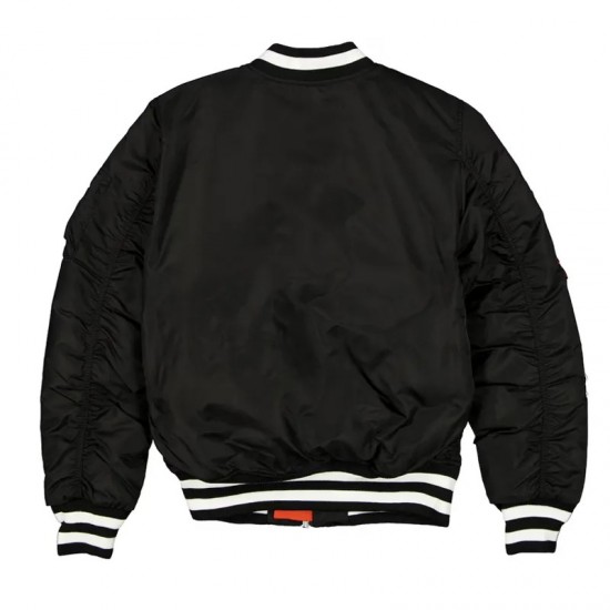 San Francisco Giants Full-Zip Black Bomber Jacket