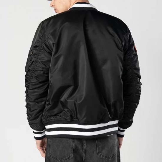 San Francisco Giants Full-Zip Black Bomber Jacket