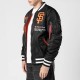 San Francisco Giants Full-Zip Black Bomber Jacket