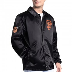 San Francisco Giants Point Man Coaches Black Jacket