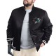 San Jose Sharks Adaptive Bold Logo Varsity Satin Jacket San Jose Sharks Adaptive Bold Logo Varsity Satin Jacket