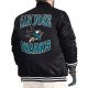 San Jose Sharks Adaptive Bold Logo Varsity Satin Jacket