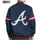 Scout Atlanta Braves Varsity Satin Jacket Scout Atlanta Braves Varsity Satin Jacket