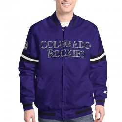 Scout Colorado Rockies Varsity Satin Jacket