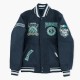 Seattle Mariners Crest Navy Varsity Wool Jacket Seattle Mariners Crest Navy Varsity Wool Jacket
