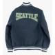 Seattle Mariners Crest Navy Varsity Wool Jacket Seattle Mariners Crest Navy Varsity Wool Jacket