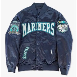 Seattle Mariners Crest Satin Jacket Seattle Mariners Crest Satin Jacket