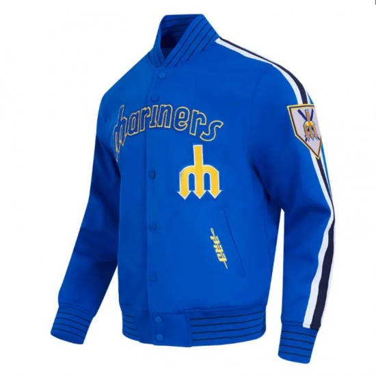 Seattle Mariners Logo Game Day Royal Jacket Seattle Mariners Logo Game Day Royal Jacket